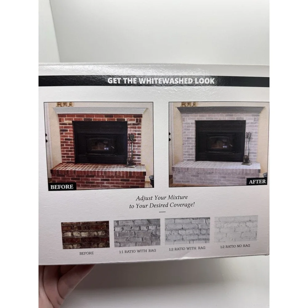 Giani Brick Transformations Kit- Whitewashed Full‎ Sized Kit New Unused!